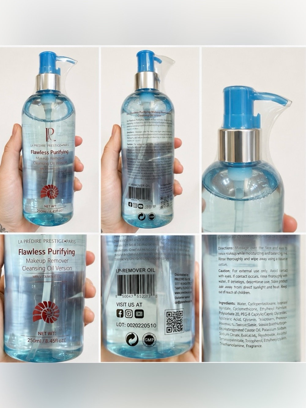 La Prédire Prestige Paris Flawless Purifying Makeup Remover Cleansing Oil 8.45 o